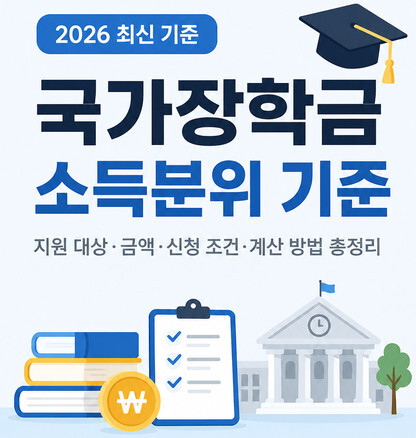 국가장학금 소득분위 기준